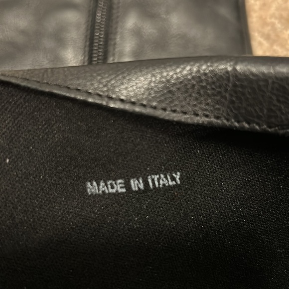 EUC Arnold Churgin Black Italian Handmade Leather Tall Kitten Heel / Pointed Toe - Picture 15 of 15